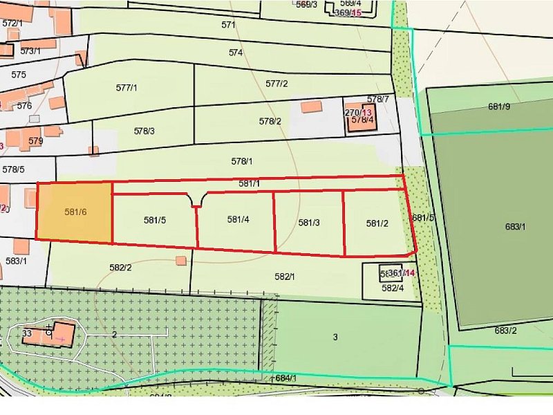 NA PREDAJ 4 PARCELY, obec JAKUBOVANY, okr. SABINOV. 