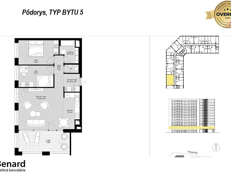 NA PREDAJ POSLEDNÉ 3 IZBOVÉ BYTY, KARPATSKÁ RESIDENCE, POPRAD