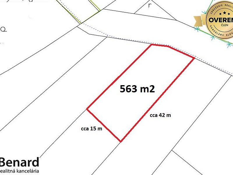 PEČOVSKÁ NOVÁ VES-OKR. SABINOV, POZEMOK, 563 m2,UL.NA PEČOVEC 