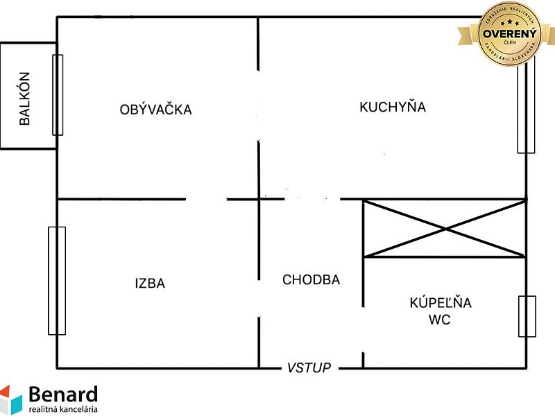 TEHLOVÝ 2 IZBOVÝ BYT, BALKÓN, PREŠOV, ŠIRŠIE CENTRUM