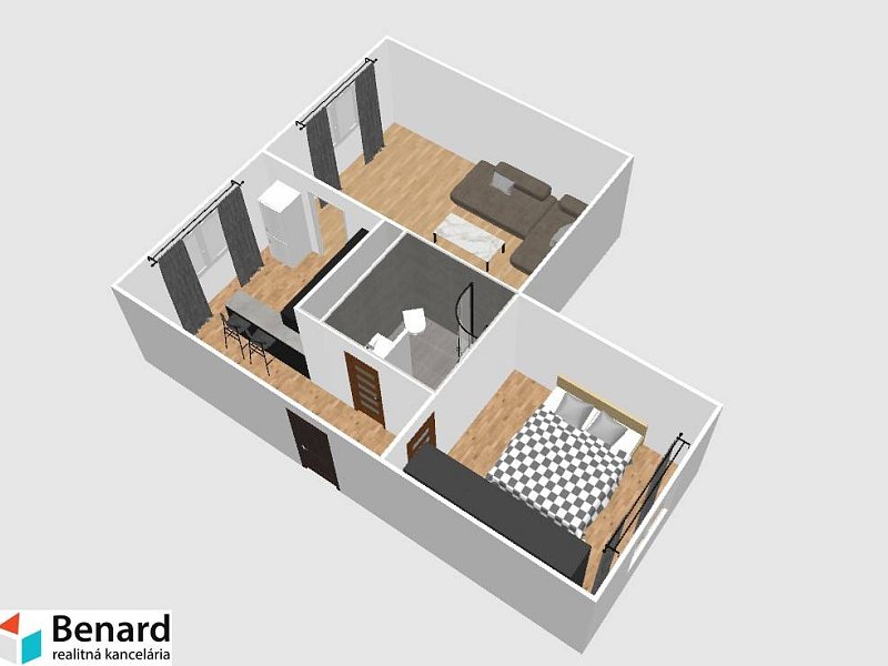 2 IZBOVÝ BYT, 55 m2 LESNÍCKA, PREŠOV - SKRYTÝ KLENOT SOLIVARU