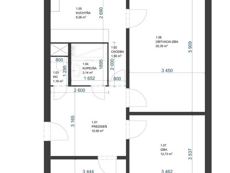 3 - izbový byt na SÍDLISKU ZÁPAD Stará Ľubovňa