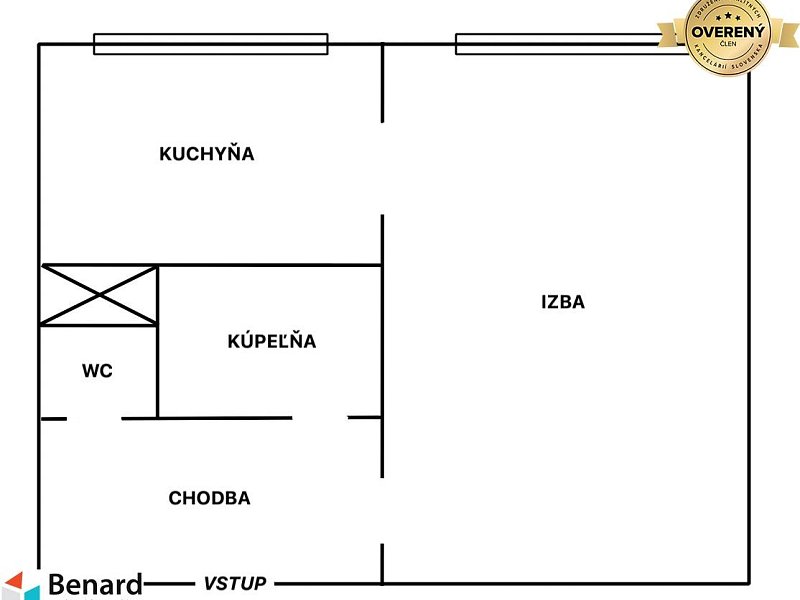 NA PRENÁJOM 1 IZBOVÝ TEHLOVÝ BYT, 34 M2, PREŠOV, KOŠICE - ŠACA