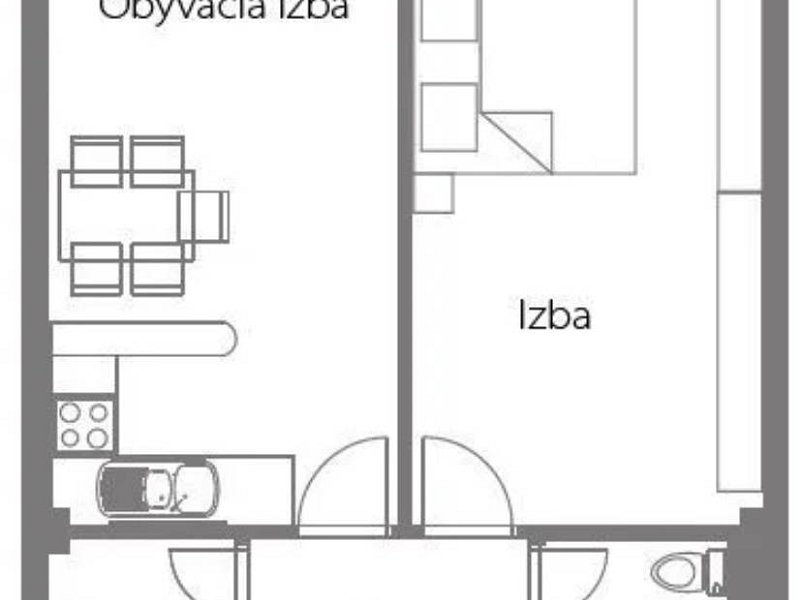 Štýlový 2-izbový apartmán s výhľadom na Tatry vo Veľkej Lomnici