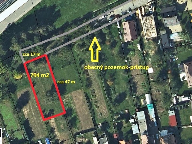 POZEMOK NA PREDAJ - DRIENOV, OKR. PREŠOV, 794 M2, 