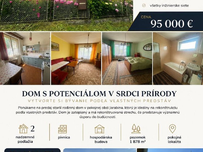 Rodinný dom v obci Jarabina
